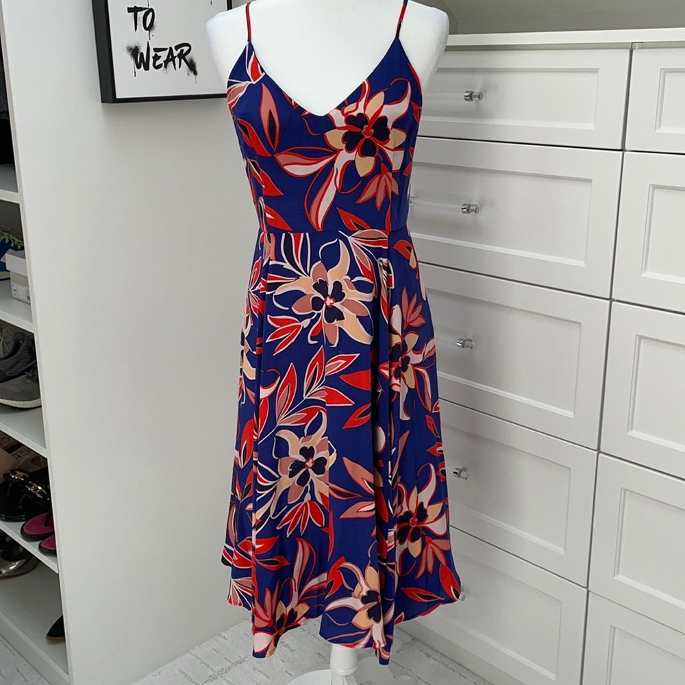 Yumi Kim sundress, blue with floral pattern. Size M